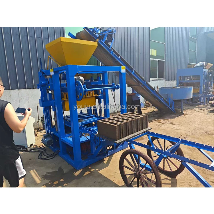 QTJ4-24 Concrete Hollow Block Making Machine | PLC Control - Image 4
