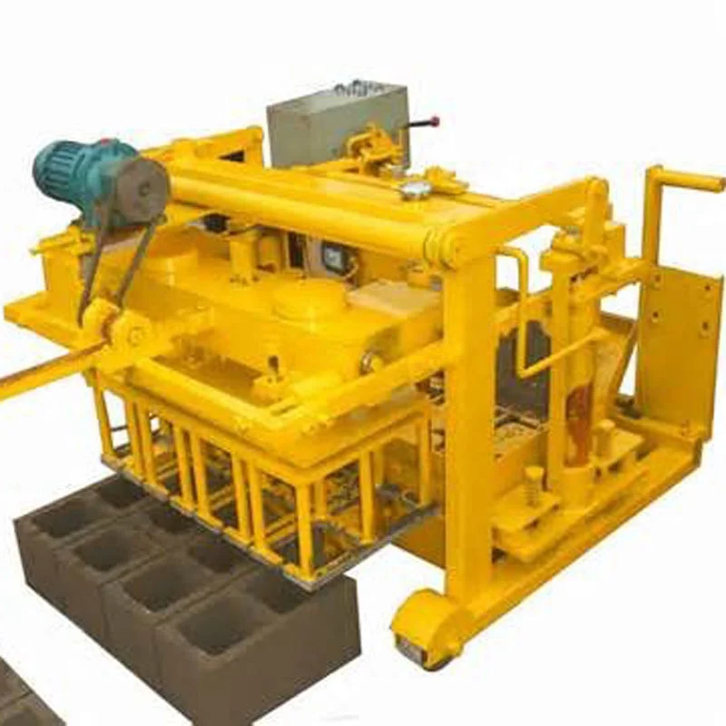 Concrete Block Molding Machine QMY4-30 Manual Hollow Brick Making Machine with Engine Easy Operation