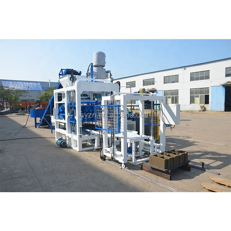 Automatic High Efficiency Hydraulic PLC & Gear Engine Concrete Block and Hollow Brick Making Machine