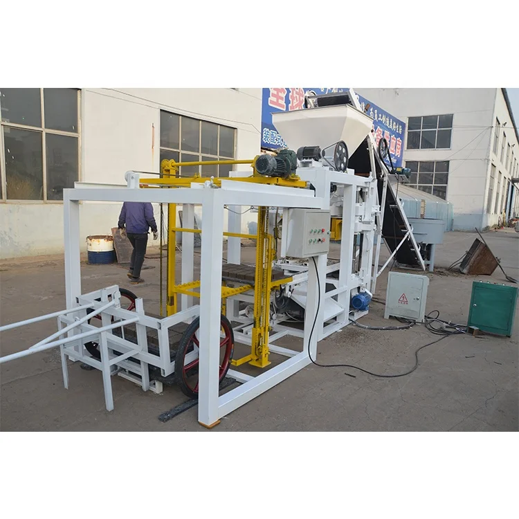 Block Manufacturing Machine QTJ4-24 Hydraulic Pressure Engine Concrete Block Machine for Paves Hollow Blocks Kurbstones