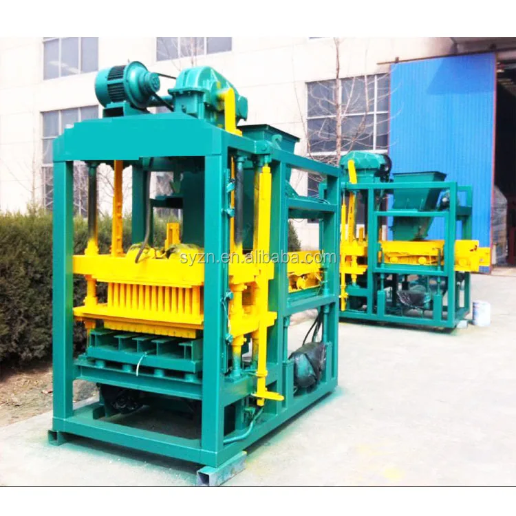 Concrete Block Making Machine QTJ4-25 for Small Business – PLC Control - Image 5