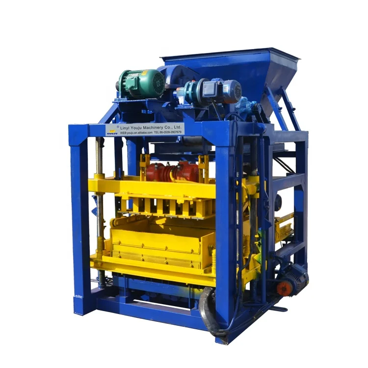Automatic PLC Controlled Hydraulic Pump Engine Bearing Cement Brick & Hollow Block Making Machine High Efficiency Easy Operation