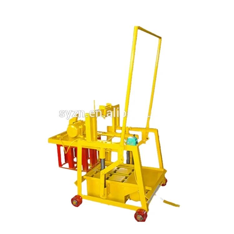QMJ2-45 Manual Hollow Block Making Brick Maker Moving Brick Machine Brick Machinery
