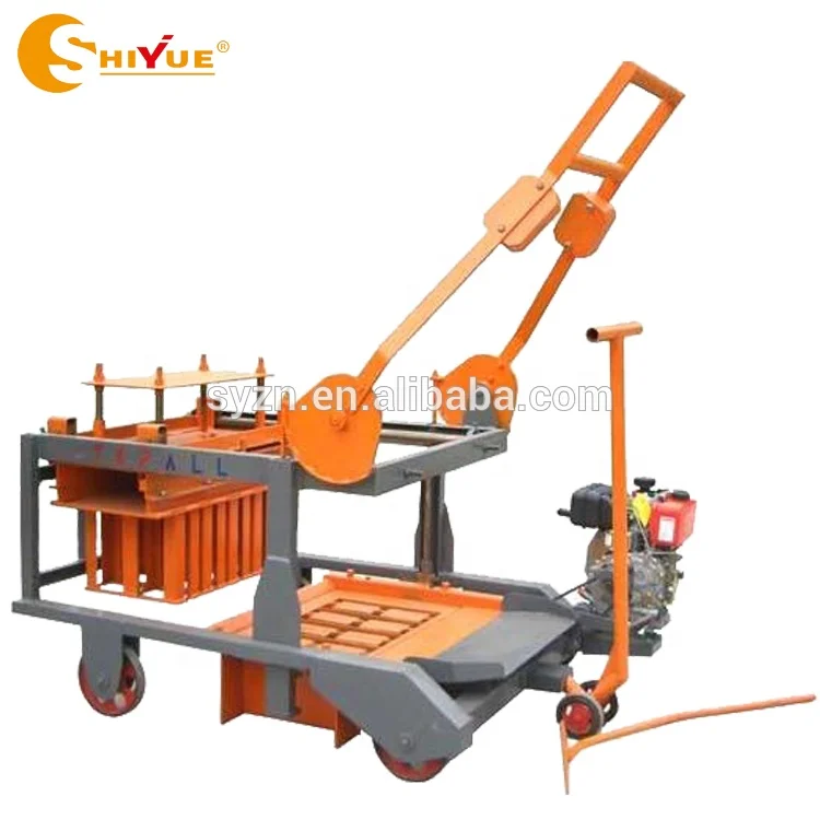 Hollow Block Making Machine QMR4-45 Mobile Concrete Diesel Engine Brick Production Line - Image 2