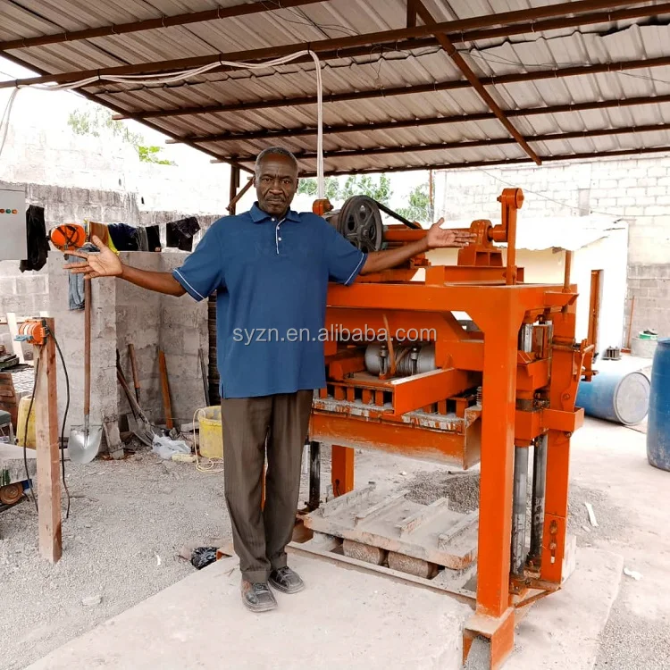 QTJ4-40 Semi-Automatic Concrete Block Machine | PLC Control - Image 2