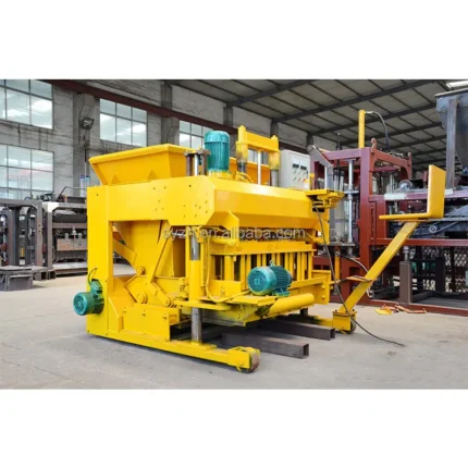 QMY6-25 Mobile Hollow Brick Machine Automatic Block Press Hydraulic Motor Engine Soil Cement Concrete Blocks Easy Operation Low