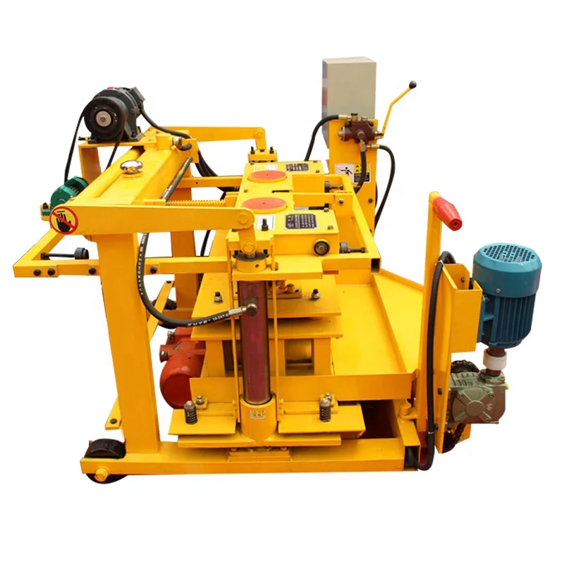 Concrete Block Machine QMY4-30 Manual Hydraulic Motor Hollow Brick Making Machine High Efficiency