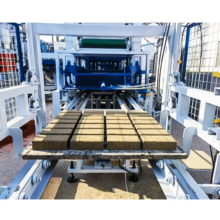 QT8-15 PLC Control Color Paving Block Machinery Production Line 950x900 Pallet Concrete Block Making Machine in Mozambique