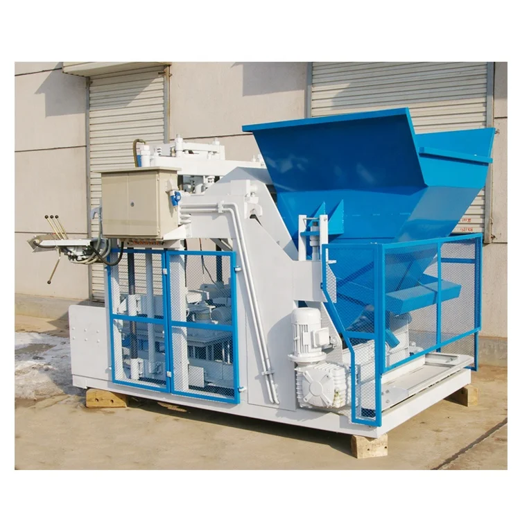 QMY10-15 Mobile Hollow Interlocking Concrete Automatic Brick Molding Machine with Hydraulic Pressure and Engine High Efficiency