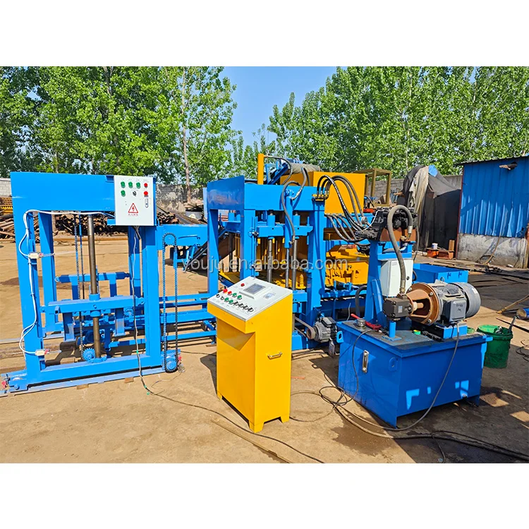 Automatic PLC Controlled Hydraulic Hollow Concrete Block Making Machine with Pump and Bearing - Image 2