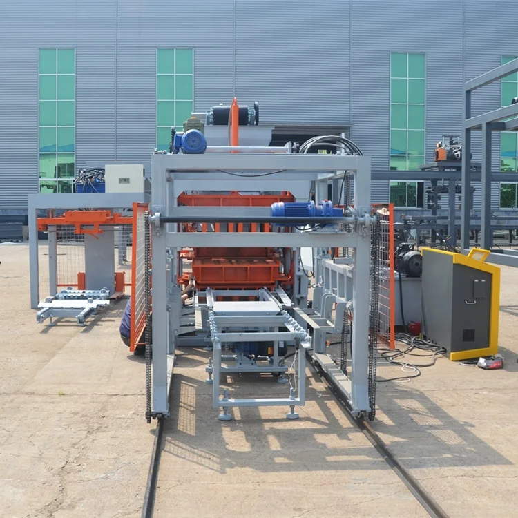 QT6-15 Hydraulic Pressure Interlocking Rosevelt Standard Grey Circular Pattern Square Slab Paver Making Machine