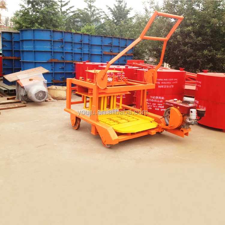 QMR4-45 Mobile Diesel Concrete Block Machine – Intelligent PLC Control - Image 6