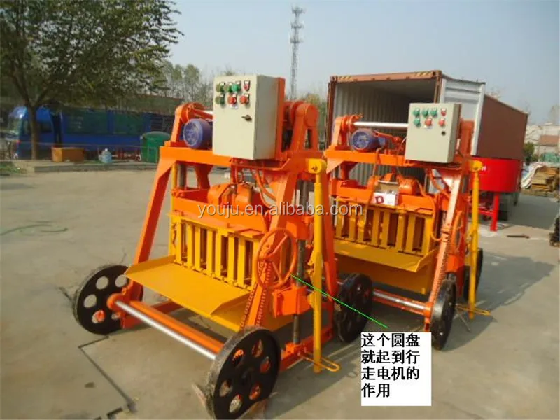QMJ4-45 Mobile Block Machine for Hollow Block – PLC Control - Image 4