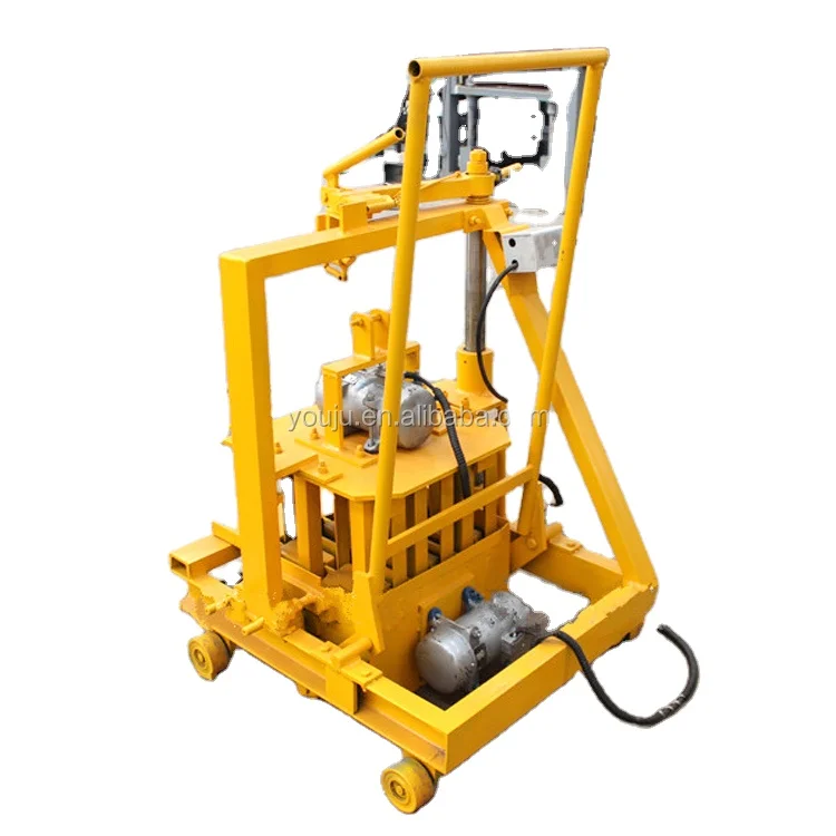 Small Mobile Concrete Brick Making Machine QMJ2-45 | PLC Control - Image 2