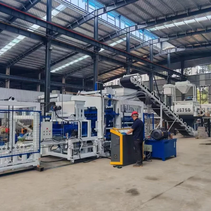 Promotion SHIYUE QT8-15 Brick Making Machinery in South America  Hydraulic Automatic Bricks Production Line