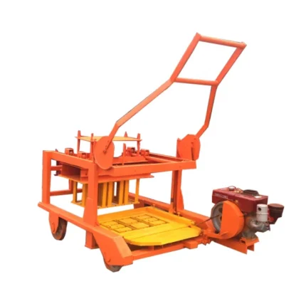 SY Cement Interlock Paver Brick Machine QMR4-45 Diesel Engine Mobile Concrete Hollow Block Making Machine Sale in Congo Ghana