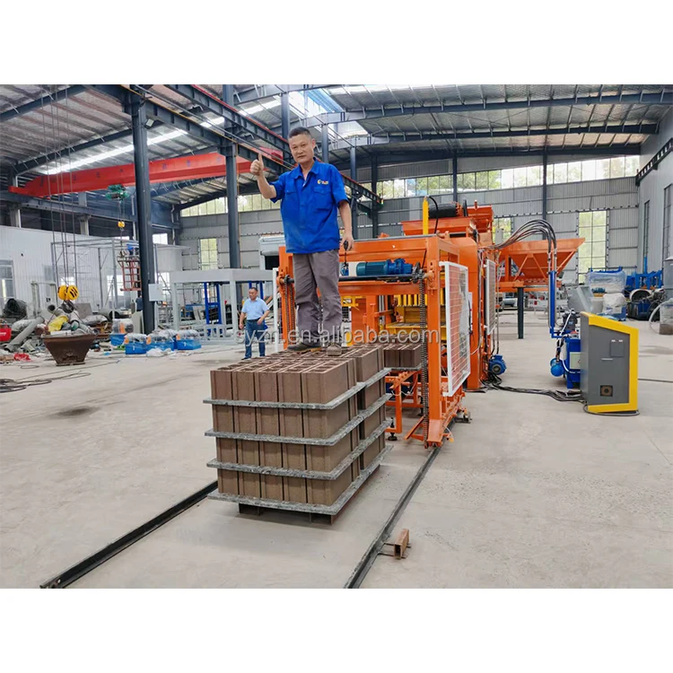 QT6-15 Concrete Block Machine Manufacturer Paving Block Making Machine