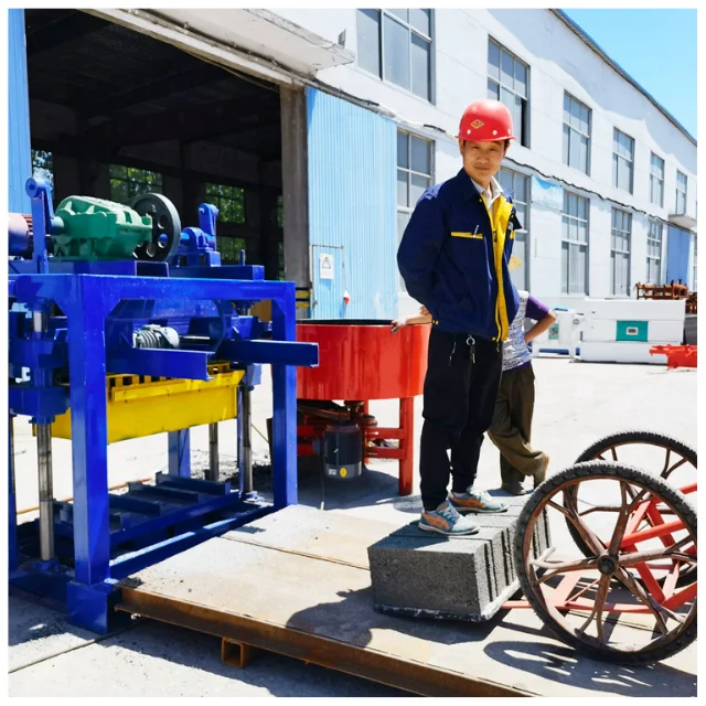 QTJ4-40 Semi-Automatic Concrete Block Machine | PLC Control - Image 3