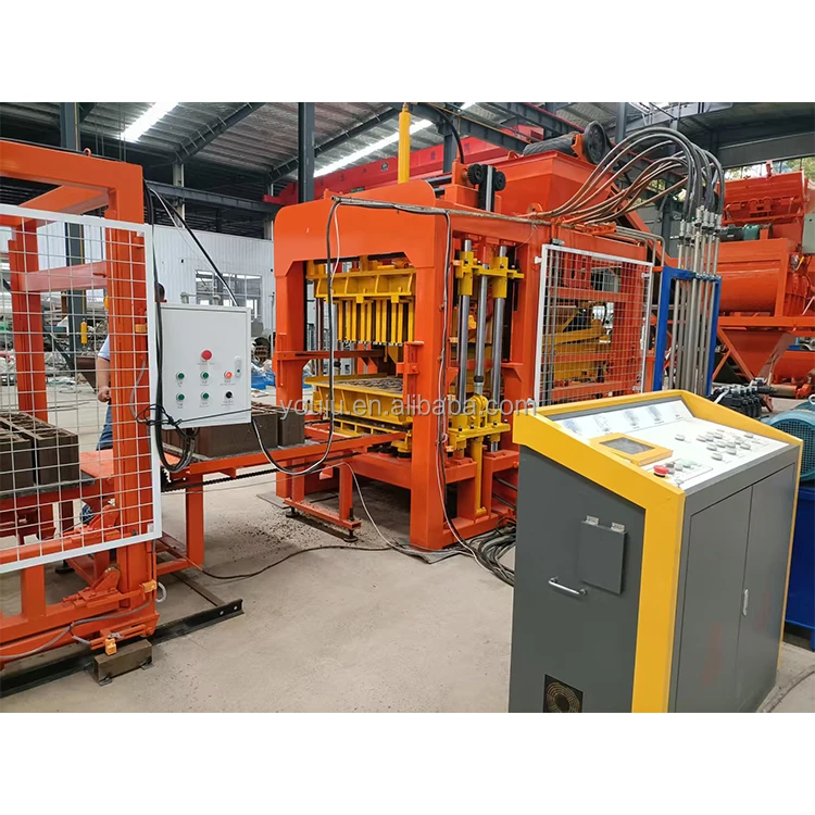 QT6-15 Stationary Block Machine for Hollow Concrete Block – Automatic PLC Control - Image 6