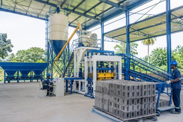 affordable block machine Nigeria turnkey production line Complete turnkey block production line with mixer silo and pallet loader