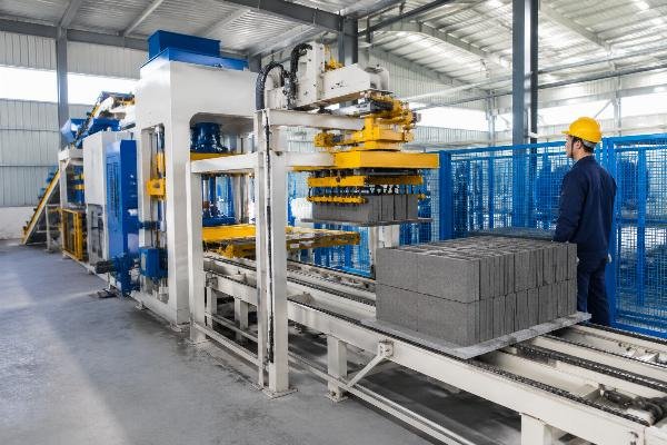 automatic block stacking system integrated production line Automatic block stacking system integrated with fully automatic block making machine