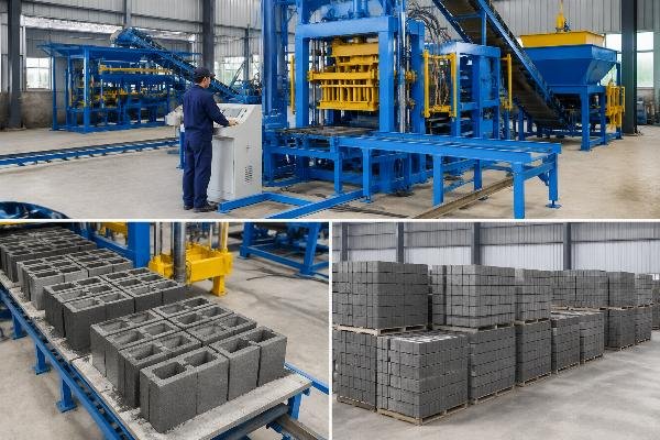 block making machine Kazakhstan ROI payback calculation Semi-automatic block machine production output comparison chart
