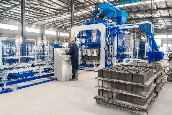 concrete block machine pallet supplier China integrated system Shandong Shiyue concrete block making machine with integrated pallet system European design