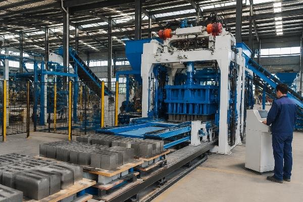 fully automatic block machine airbag system four vibration motors Fully automatic block machine production line with airbag vibration system and four vibration motors