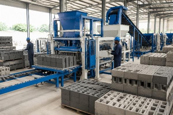 Comparison chart showing cost breakdown of imported versus locally produced concrete blocks