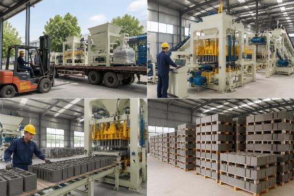 turnkey concrete block plant supplier delivery timeline Turnkey project delivery timeline Gantt chart from contract to first production