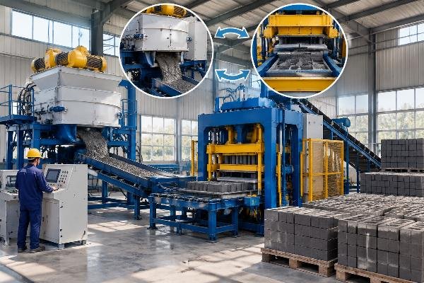 China Concrete Mixer for Block Line QT4-15 Manufacturer 2026