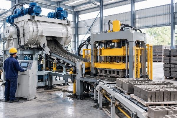 China Concrete Mixer for Block Line QT4-15 Manufacturer 2026