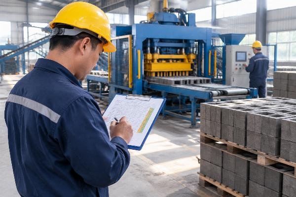 Example of a customized maintenance log sheet tracking component lifespan against production volume