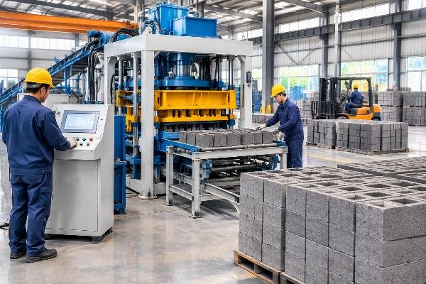 Table comparing correct and incorrect HS code classifications for block machinery
